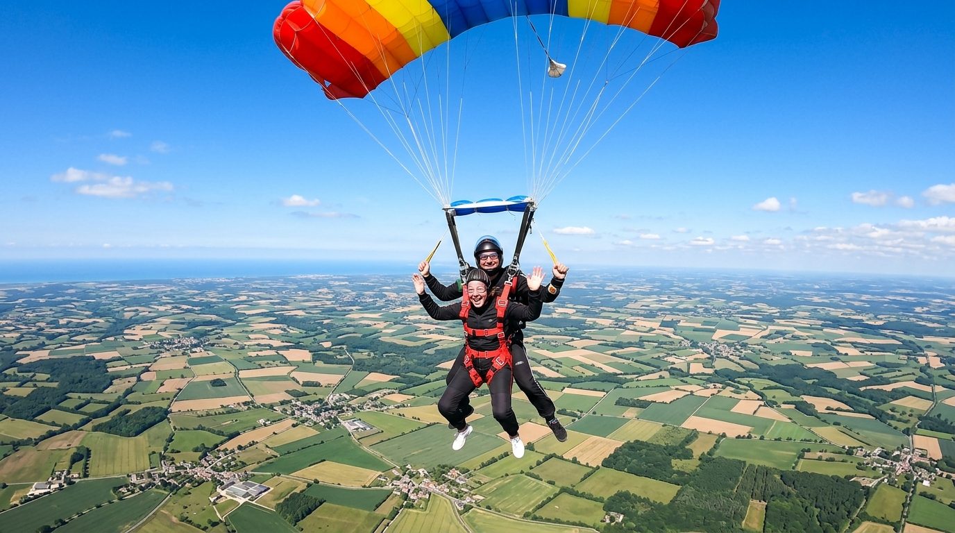 Saut en parachute à Merville-Calonne : votre baptême dans le ciel du Nord