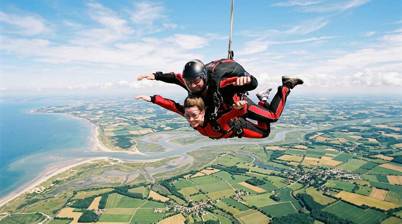 Saut en parachute à Abbeville : sensations fortes et souvenirs en images