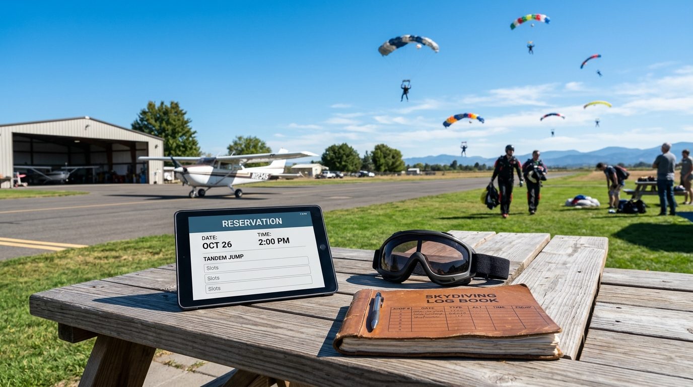 Mon Espace Saut : Gérer sa réservation et préparer son saut en parachute