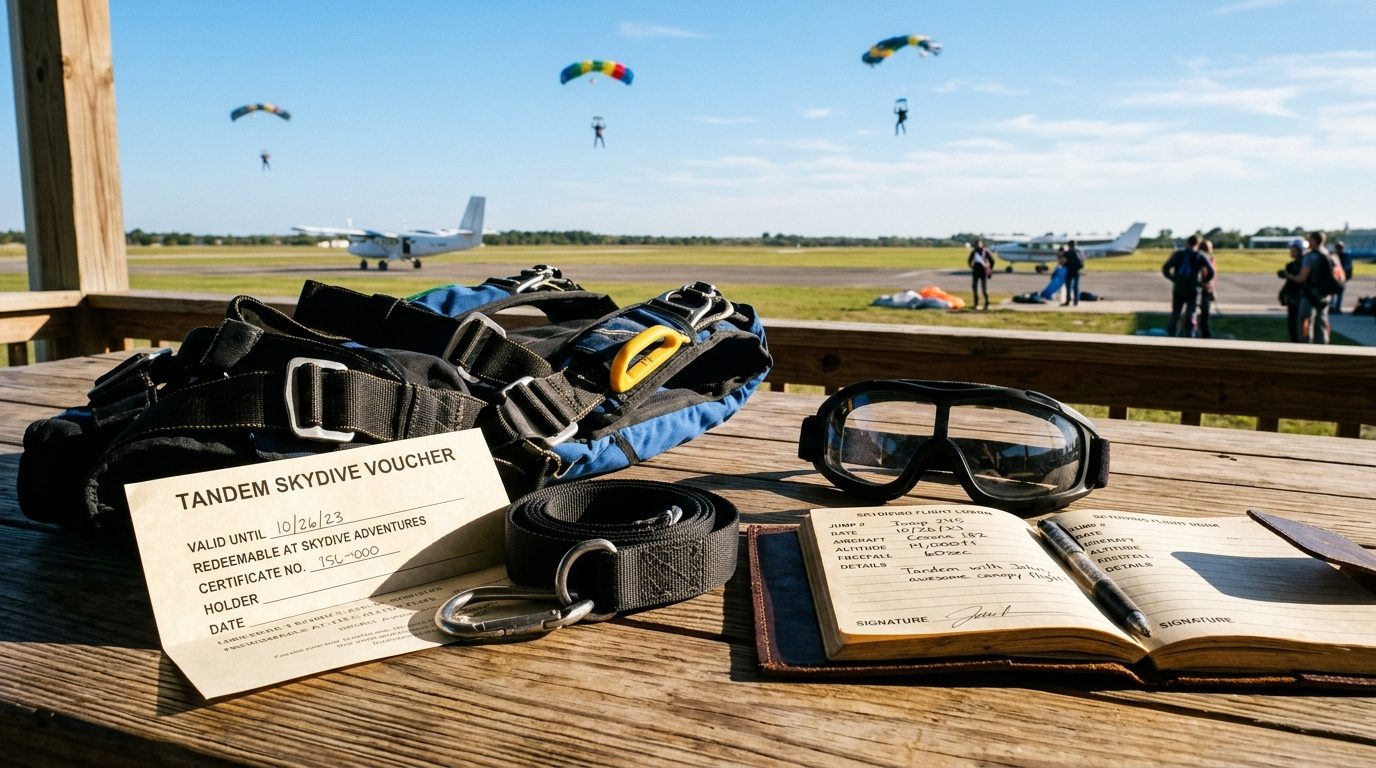Finaliser votre réservation : gérer votre commande de saut en parachute