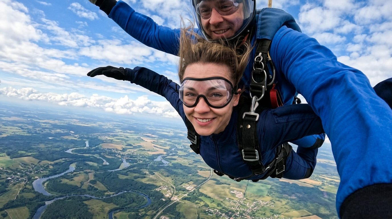 Est-il difficile de respirer en parachutisme ?