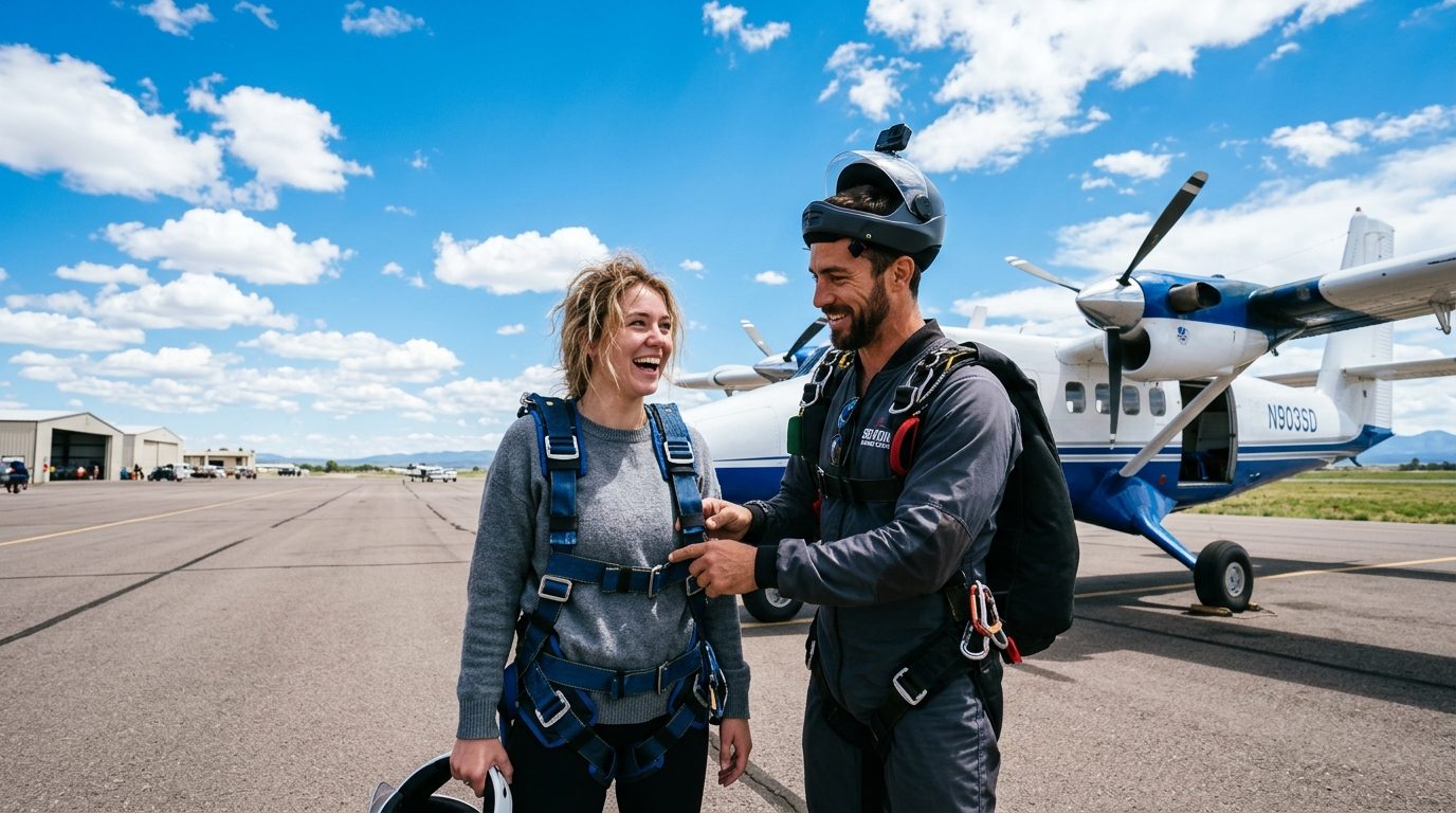 Cinq questions essentielles à se poser avant un baptême de saut en parachute