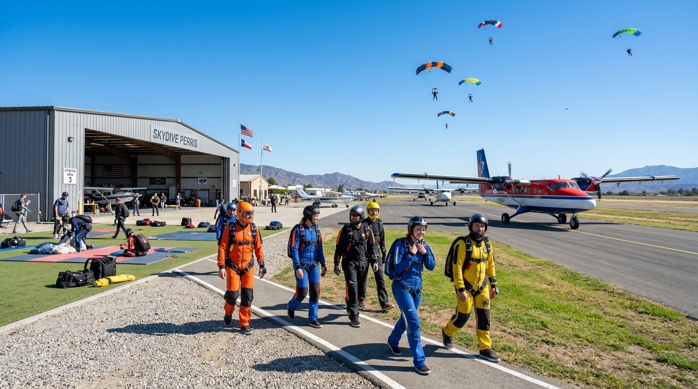 Protocoles et sécurité en centre de parachutisme : l’exemple des SOP de Skydive Perris